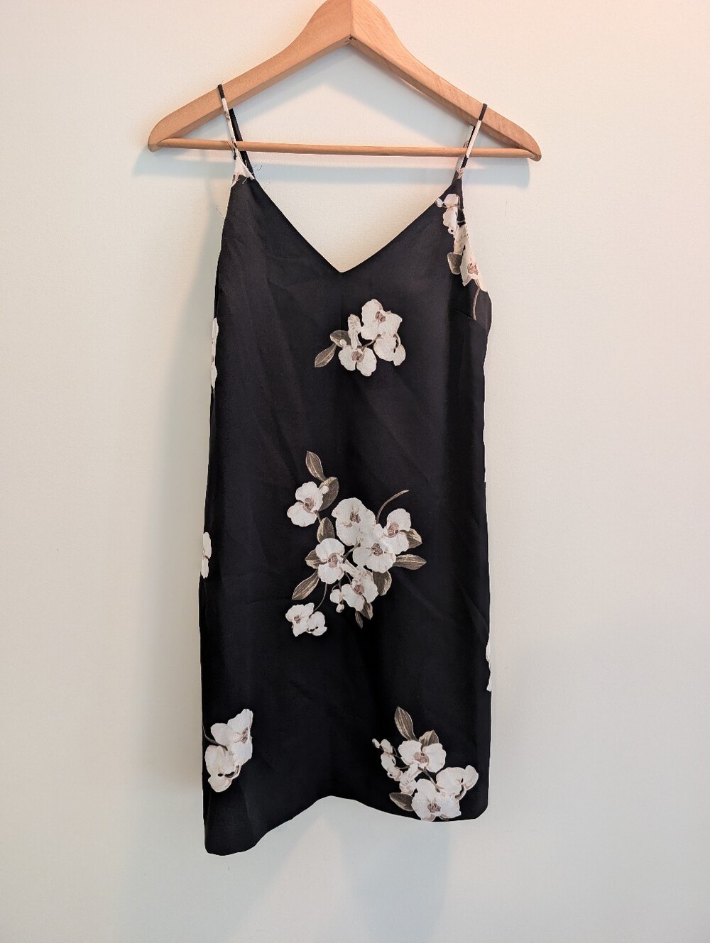 Black Floral Slip Dress